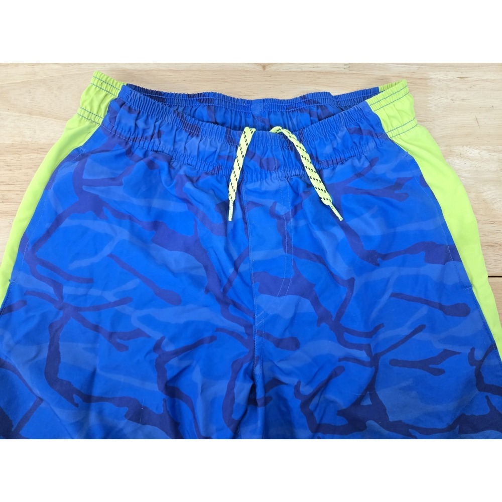 Under Armour Youth Athletic Shorts  YLG Blue/Green - Picture 2 of 10